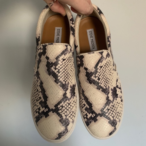 Steve Madden Snake Skin Platform Sneakers - Picture 1 of 5